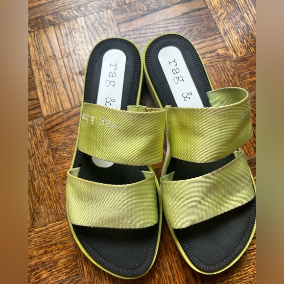 RAG + BONE - MILA slip on, open toed sandal in Acid-Green (Size 37) - Picture 9 of 16